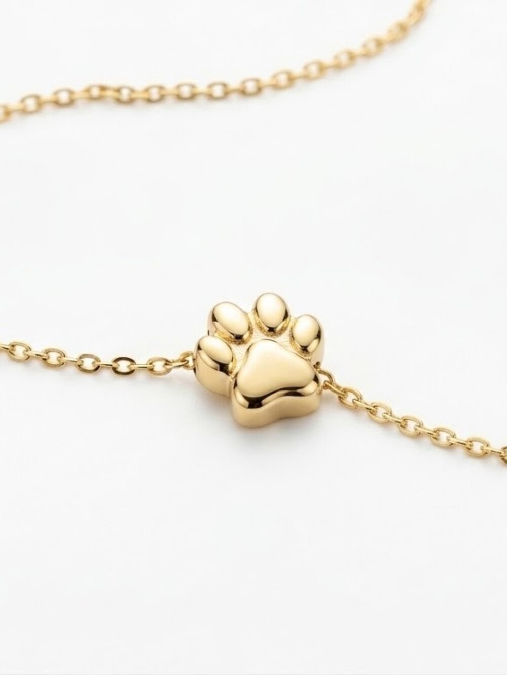 NWT Isabella M. 18KT Gold Plated Paw Print Necklace